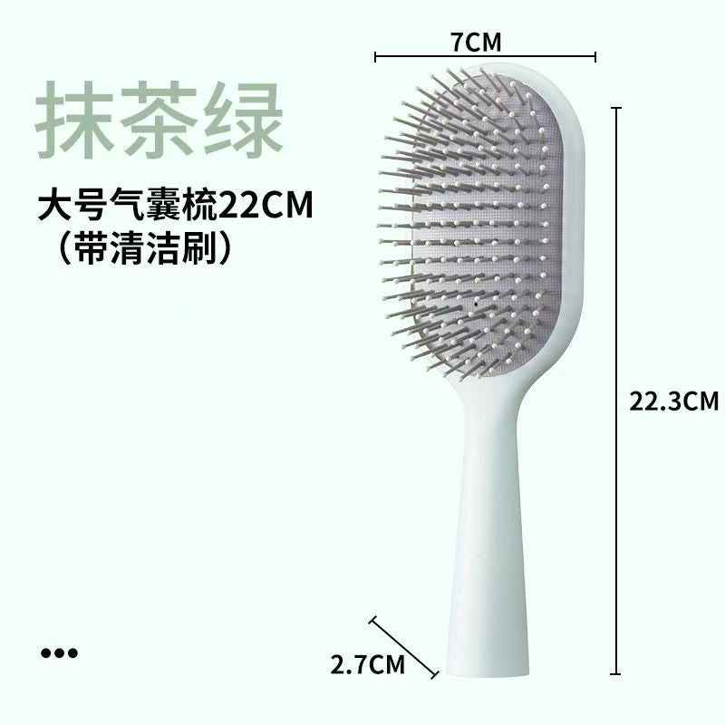 Pro Scalp Massaging Brush - High-Crown Paddle + Easy Clean