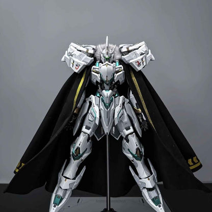 Lancelot Wide-Cut Cape in Cyan with Gold Foil & Flex Mane