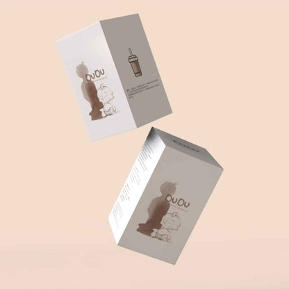 D-du Milk Tea Dudu Figure with Movable Hair & Magnetic Cup