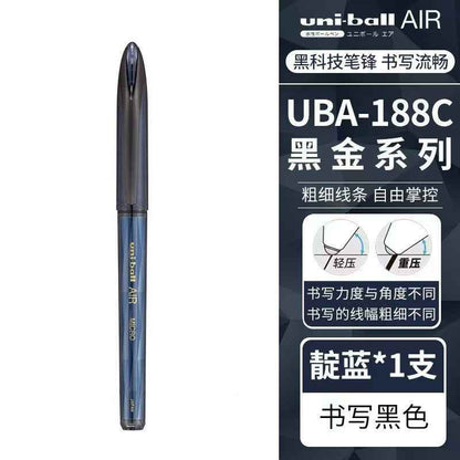 Uni-ball AIR Black Gel Pens | 0.5mm Sketching Pens 4-Pack