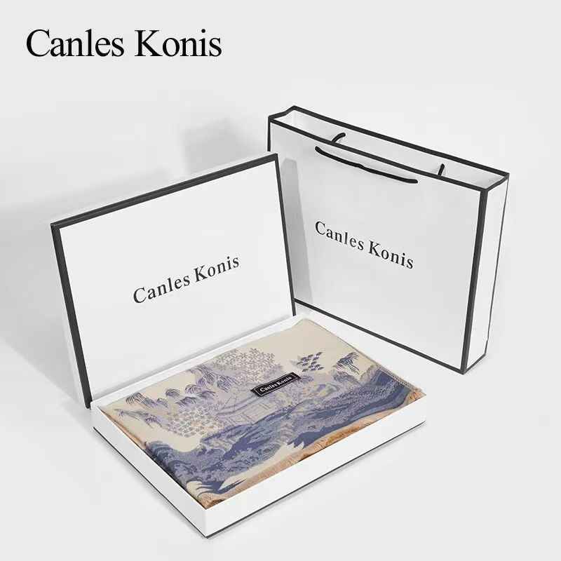 2025 Winter Scarf Gift Set with Soft Cashmere in Luxury Box