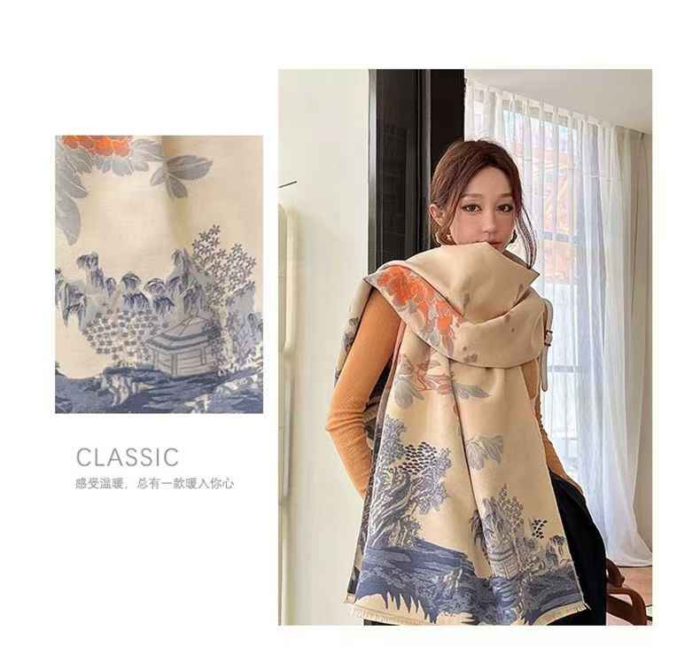 2025 Winter Scarf Gift Set with Soft Cashmere in Luxury Box