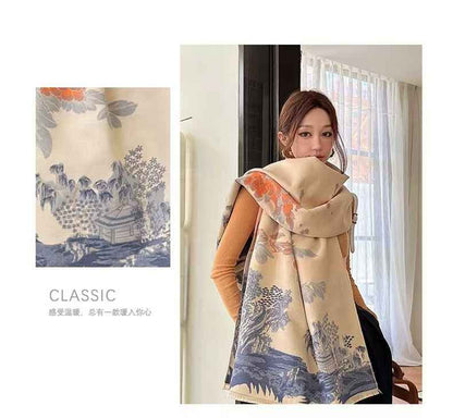 2025 Winter Scarf Gift Set with Soft Cashmere in Luxury Box