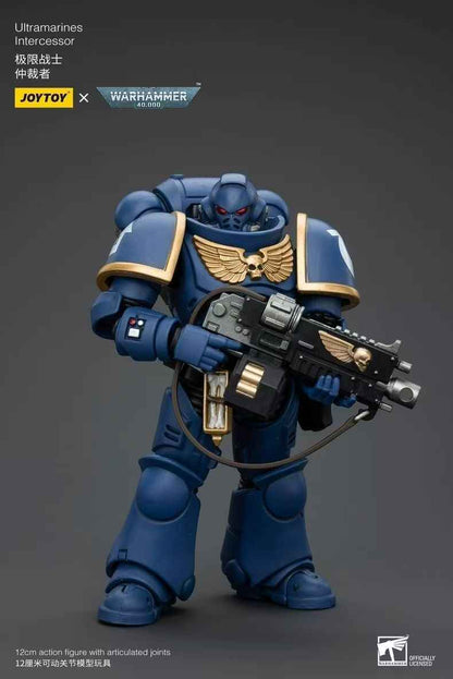 JOYTOY Ultramarines Intercessor Action Figure | 12cm Warhammer 40K Collectible
