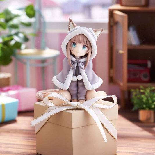 Christmas Kitten Figure | 15cm Cute Decor for Car, Desktop, and PC