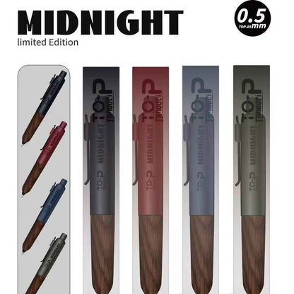 TANOOCI TOP Midnight Series Pen | Wood Grip & 0.5mm
