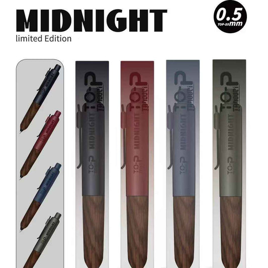 TANOOCI TOP Midnight Series Pen | Wood Grip & 0.5mm