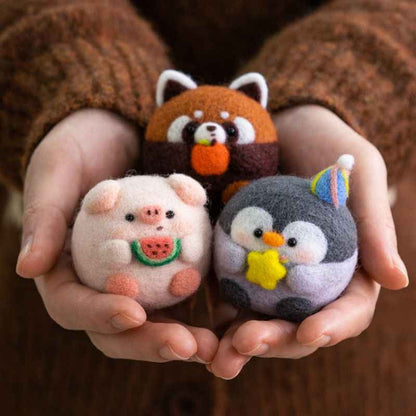 Wool Felt DIY Kit | Cute Animal Ornaments for Couples