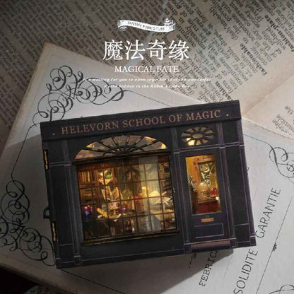 DIY Fantasy Cube House Kit | Wooden Miniature w/Tools