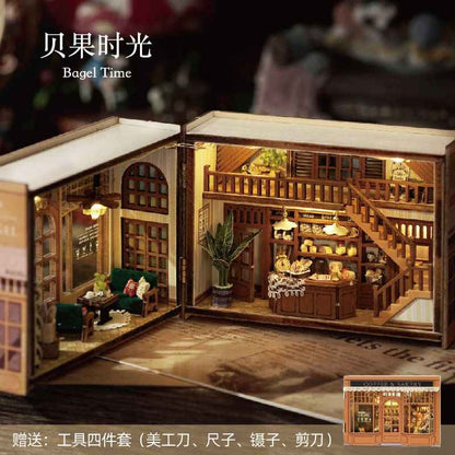 DIY Fantasy Cube House Kit | Wooden Miniature w/Tools
