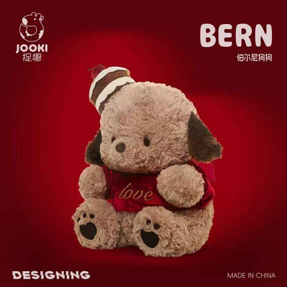 Jooki Qixi Bern Dog Plush | Huggable Pillow w/Accessories