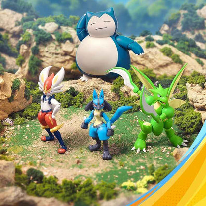 BluKu Pokemon Classic L Snorlax | Buildable Figure w/Beach Scene