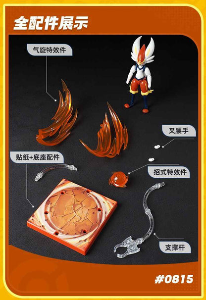 BluKu Cinderace Figure L | Buildable & Displayable