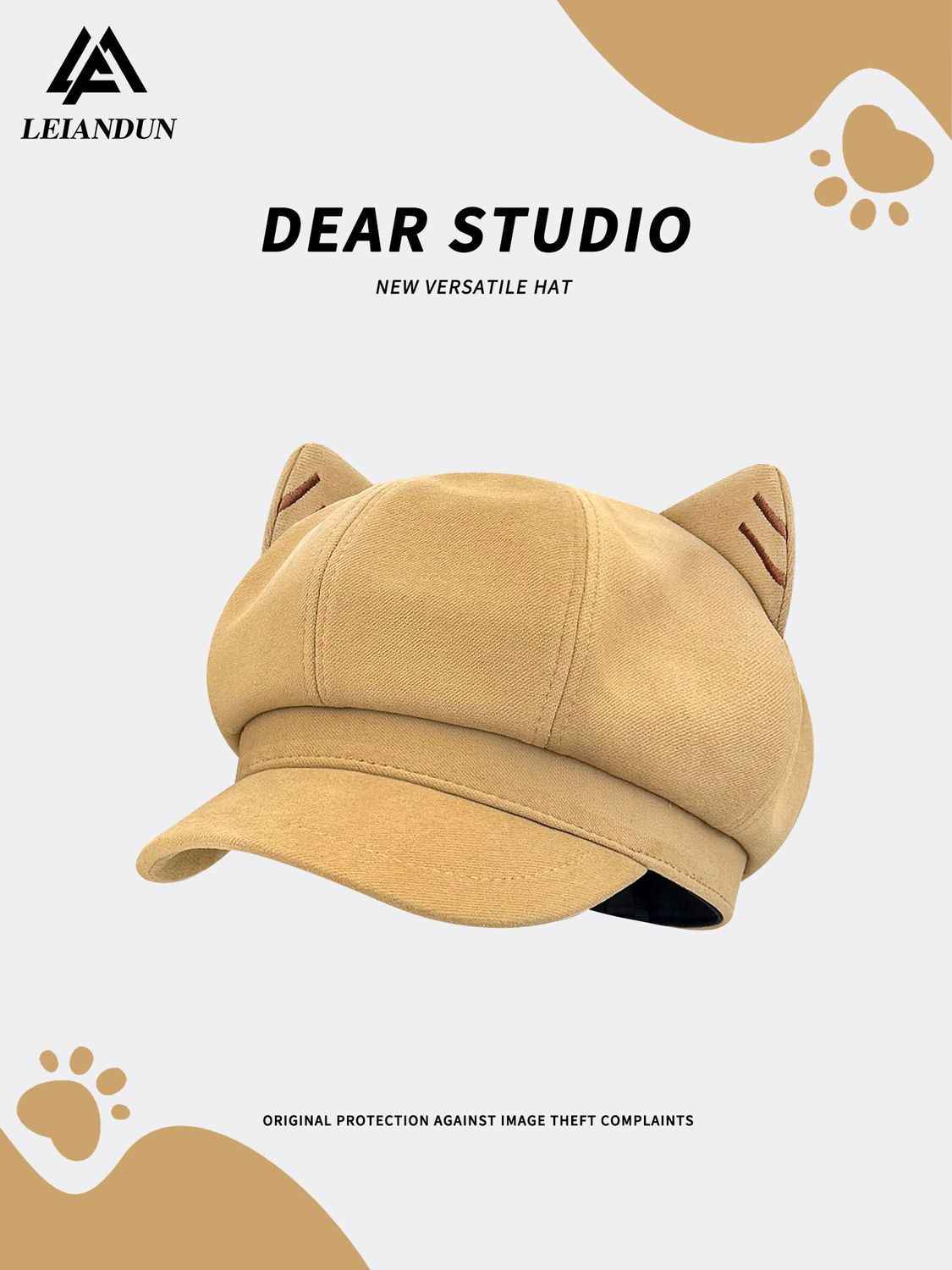 Japanese Cat Ear Beret | Newsboy Cap | Visor | Versatile & Face-Slimming