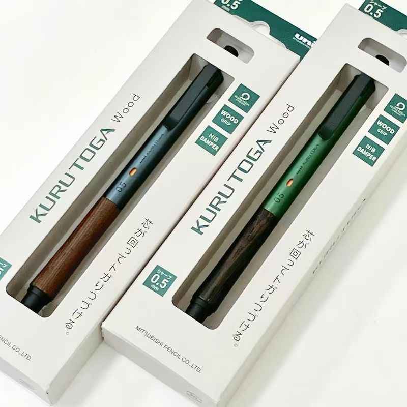 UNI KURU TOGA M5-KW | Wood Grip & Metal Auto Pencil
