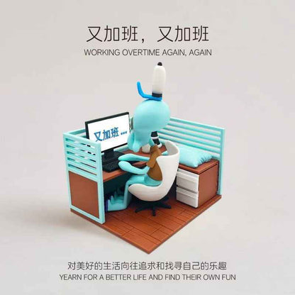 Squidward Figurine Desk Decor for Office and Stress Relief