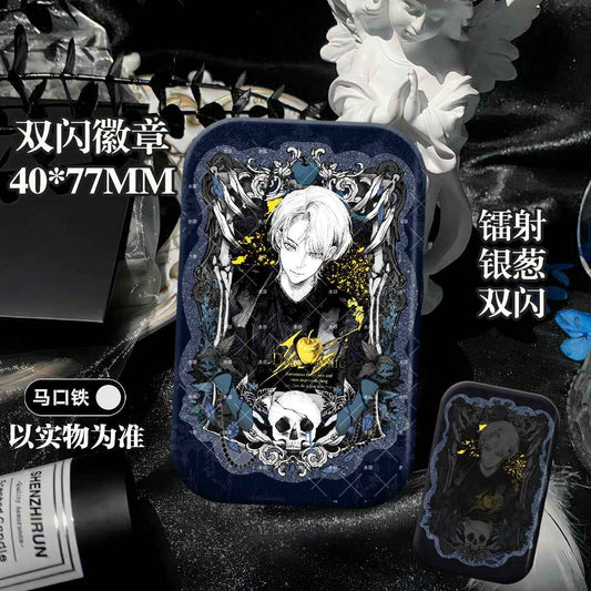 Harry Potter Snape/Malfoy Duo Enamel Pin | Glittery Hogwarts Legacy Lapel Pin Gift!