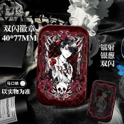 Harry Potter Snape/Malfoy Duo Enamel Pin | Glittery Hogwarts Legacy Lapel Pin Gift!