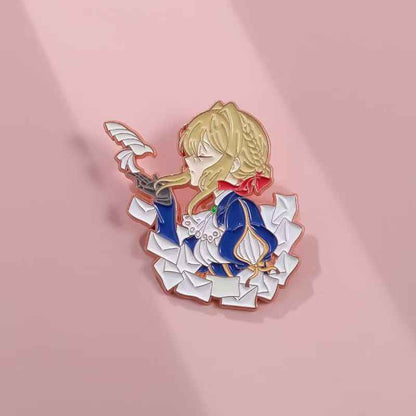 Violet Evergarden Enamel Pin | Metal Pin for Backpacks & Bags