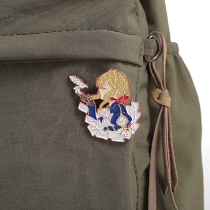Violet Evergarden Enamel Pin | Metal Pin for Backpacks & Bags