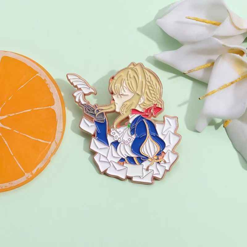 Violet Evergarden Enamel Pin | Metal Pin for Backpacks & Bags