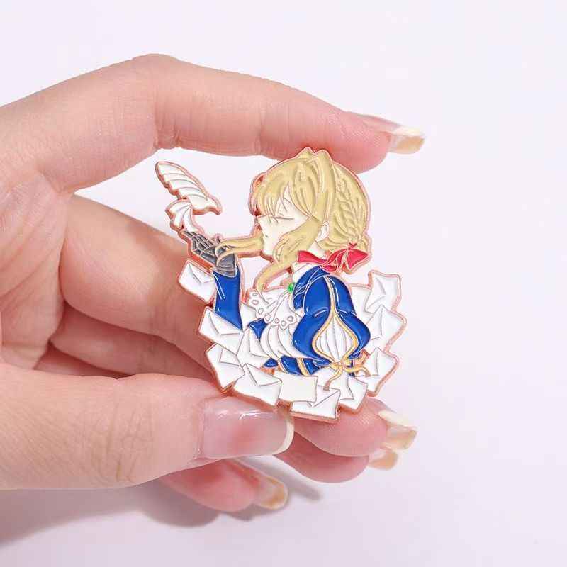 Violet Evergarden Enamel Pin | Metal Pin for Backpacks & Bags