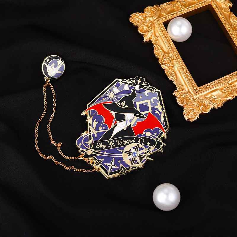 Sky Wizard Enamel Pin | Anime Game Magic Lapel Pin