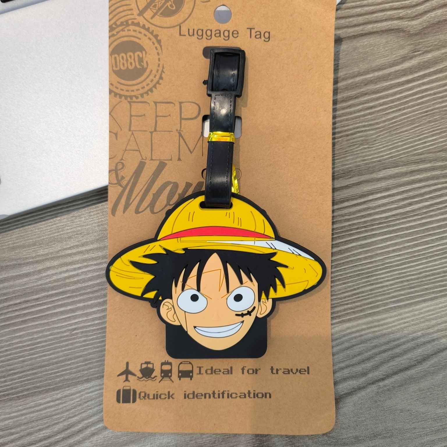 One Piece Luggage Tag | Luffy/Zoro/Chopper Cute Travel Gift