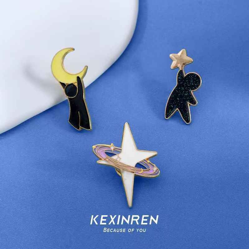 Pick Stars & Hang Moon Pin | Unique Couple Gift for Festive Season