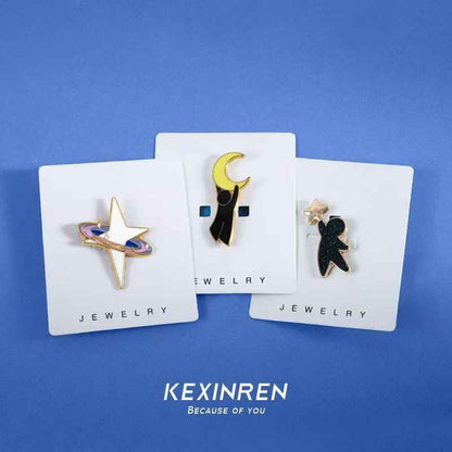 Pick Stars & Hang Moon Pin | Unique Couple Gift for Festive Season