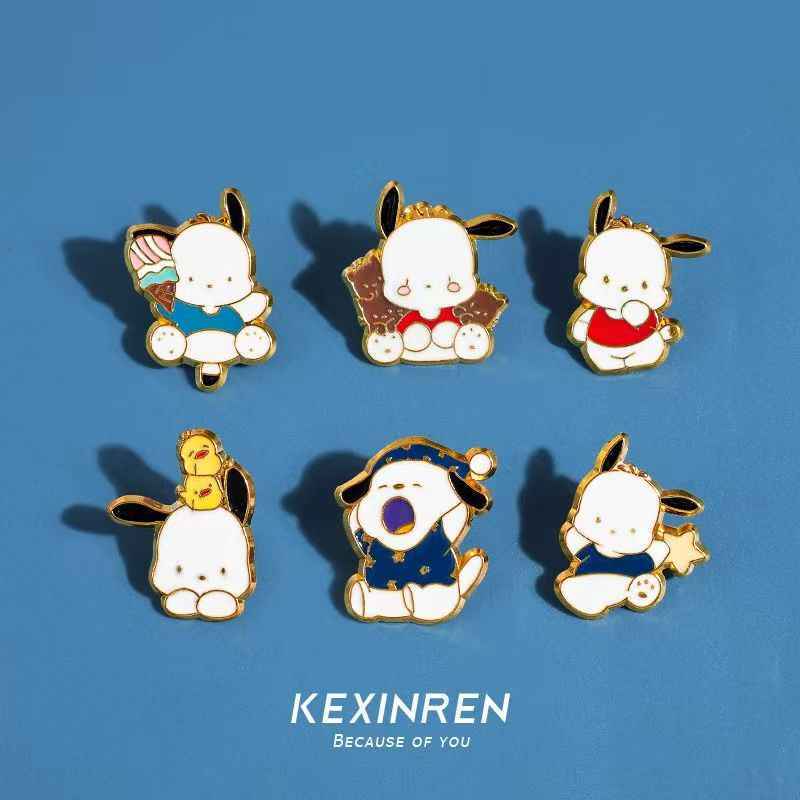 Pachadog Enamel Pin Set (6pcs) | Cute Holiday Gift fAor Her