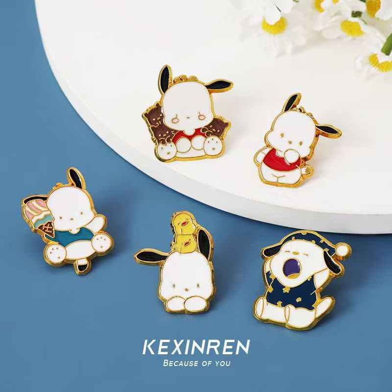 Pachadog Enamel Pin Set (6pcs) | Cute Holiday Gift fAor Her
