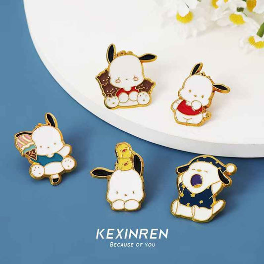 Pachadog Enamel Pin Set (6pcs) | Cute Holiday Gift fAor Her