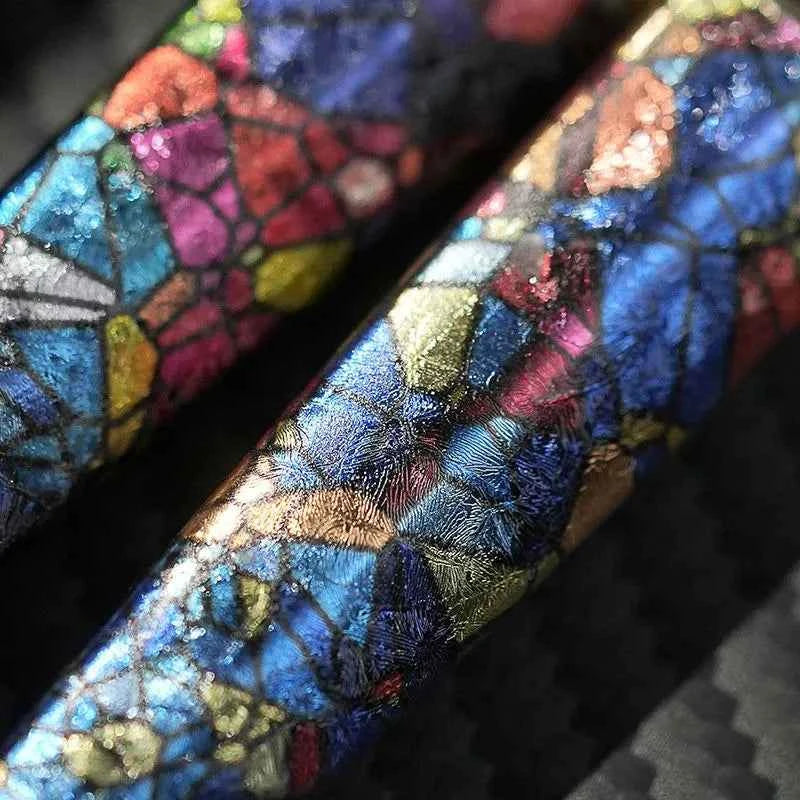 European Retro Pen Set: Stained Glass Design, Holiday Gift