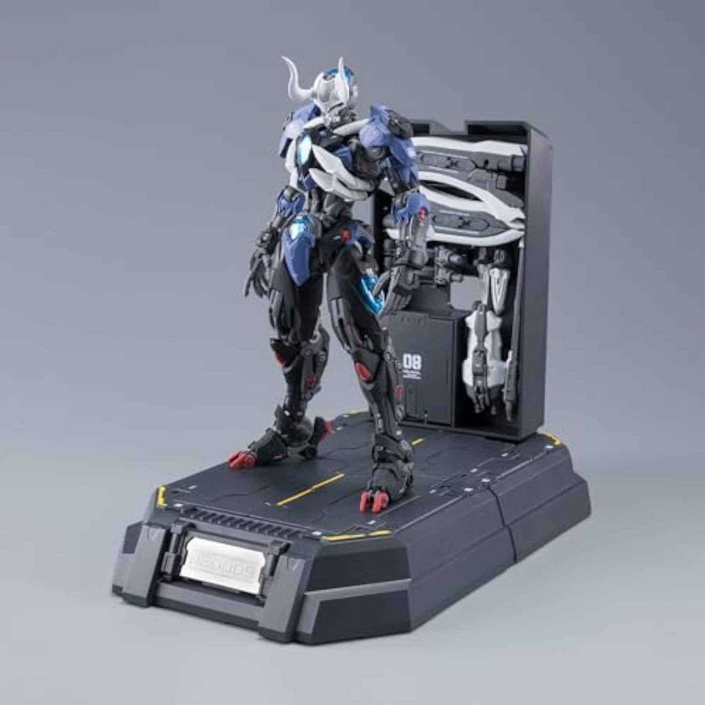 Plastic Model Action Figures Kits, Flame Soul Emperor of Flame, 8.66in Mecha Model, 1:100 Collectible Easy to Assem