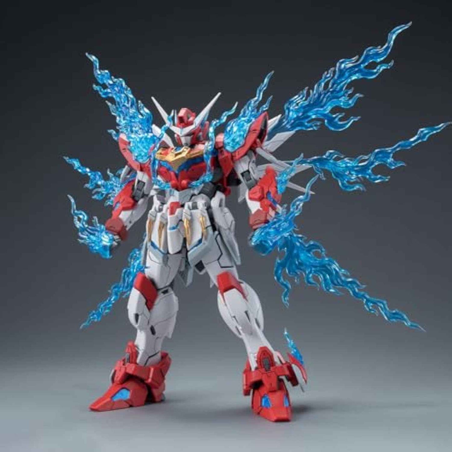 Plastic Model Action Figures Kits, Flame Soul Emperor of Flame, 8.66in Mecha Model, 1:100 Collectible Easy to Assem