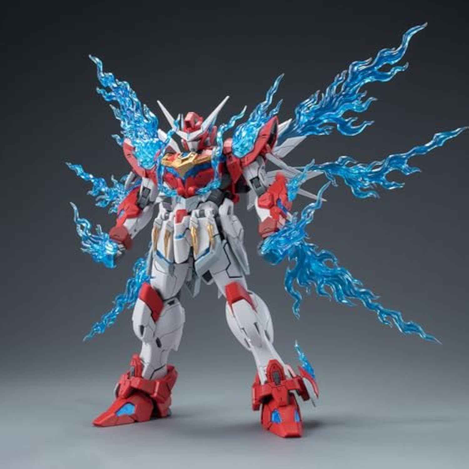 Plastic Model Action Figures Kits, Flame Soul Emperor of Flame, 8.66in Mecha Model, 1:100 Collectible Easy to Assem