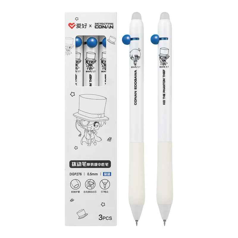 Detective Conan ST Erasable Pen - Kawaii Blue Black Ink