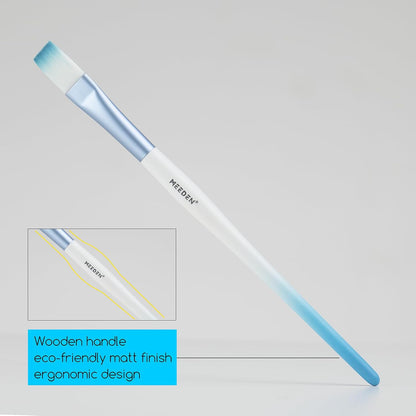 MEEDEN Watercolor Paint Brush Set 10 Piece Sky Blue