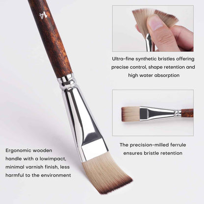 25pcs Professional Artist Acrylic Paint Brush Set