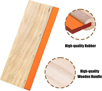 3 Pieces Screen Printing Squeegees - 3 Sizes (5.9/9.4/13.7 Inch)