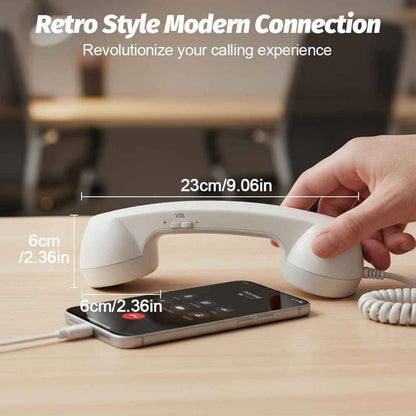 Retro Phone Handset Landline Telephone Style Type-C
