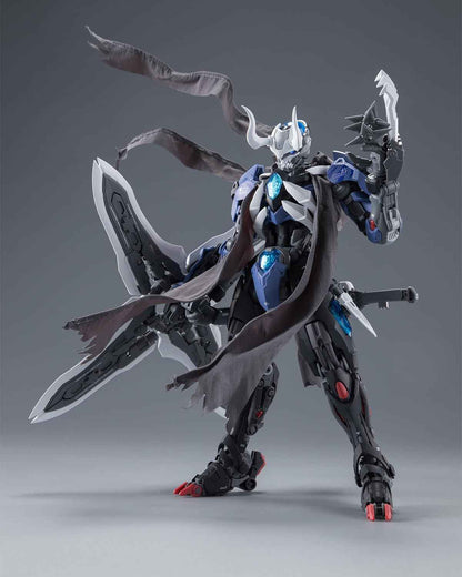 Plastic Model Action Figures Kits, Flame Soul Emperor of Flame, 8.66in Mecha Model, 1:100 Collectible Easy to Assem