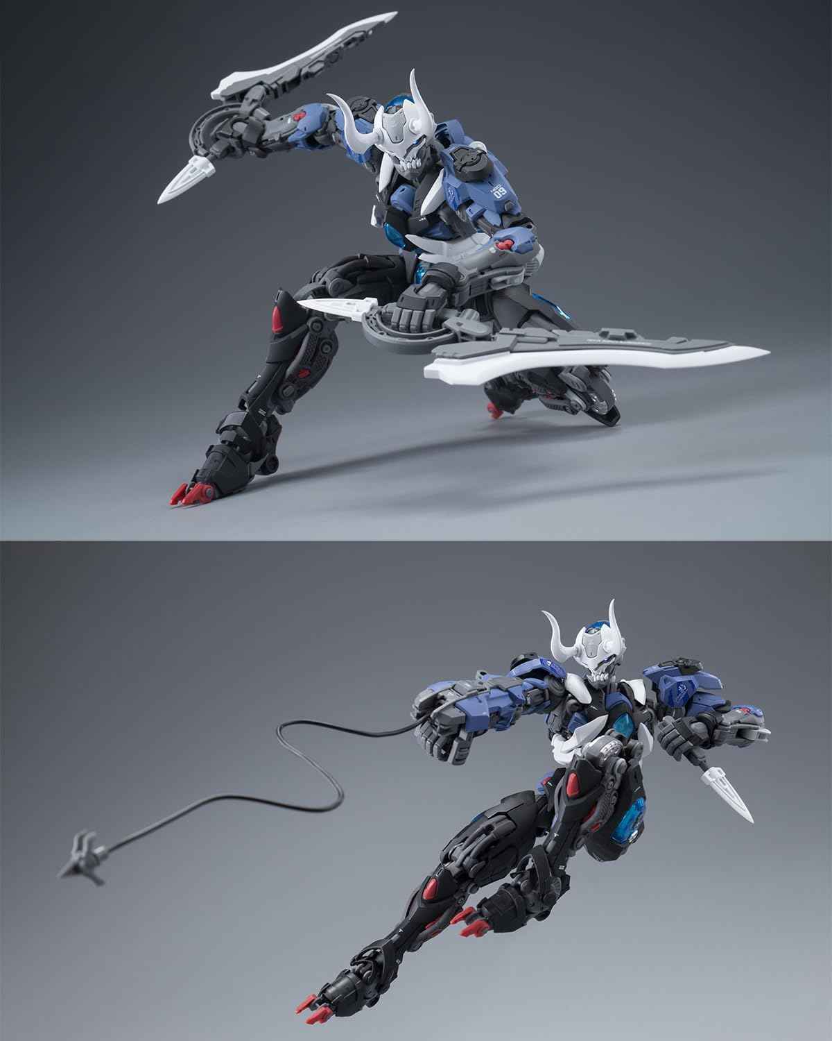 Plastic Model Action Figures Kits, Flame Soul Emperor of Flame, 8.66in Mecha Model, 1:100 Collectible Easy to Assem