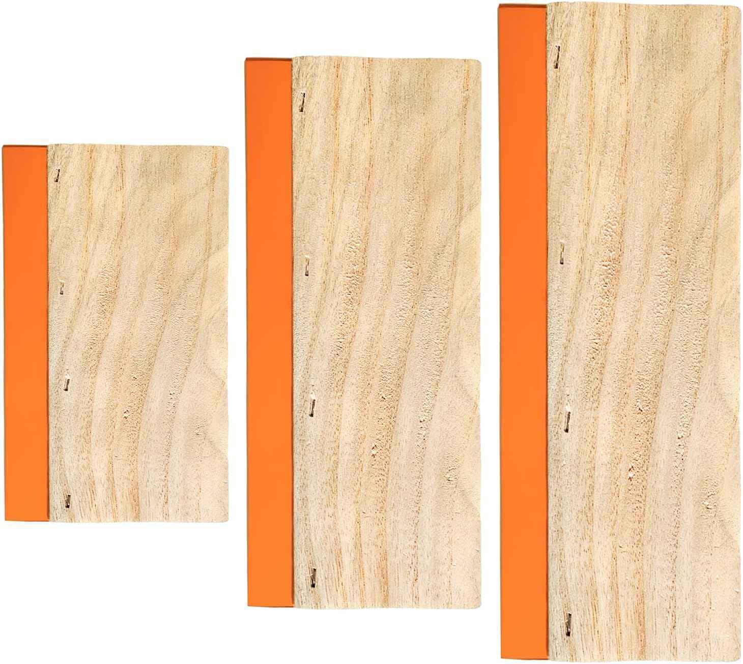 3 Pieces Screen Printing Squeegees - 3 Sizes (5.9/9.4/13.7 Inch)