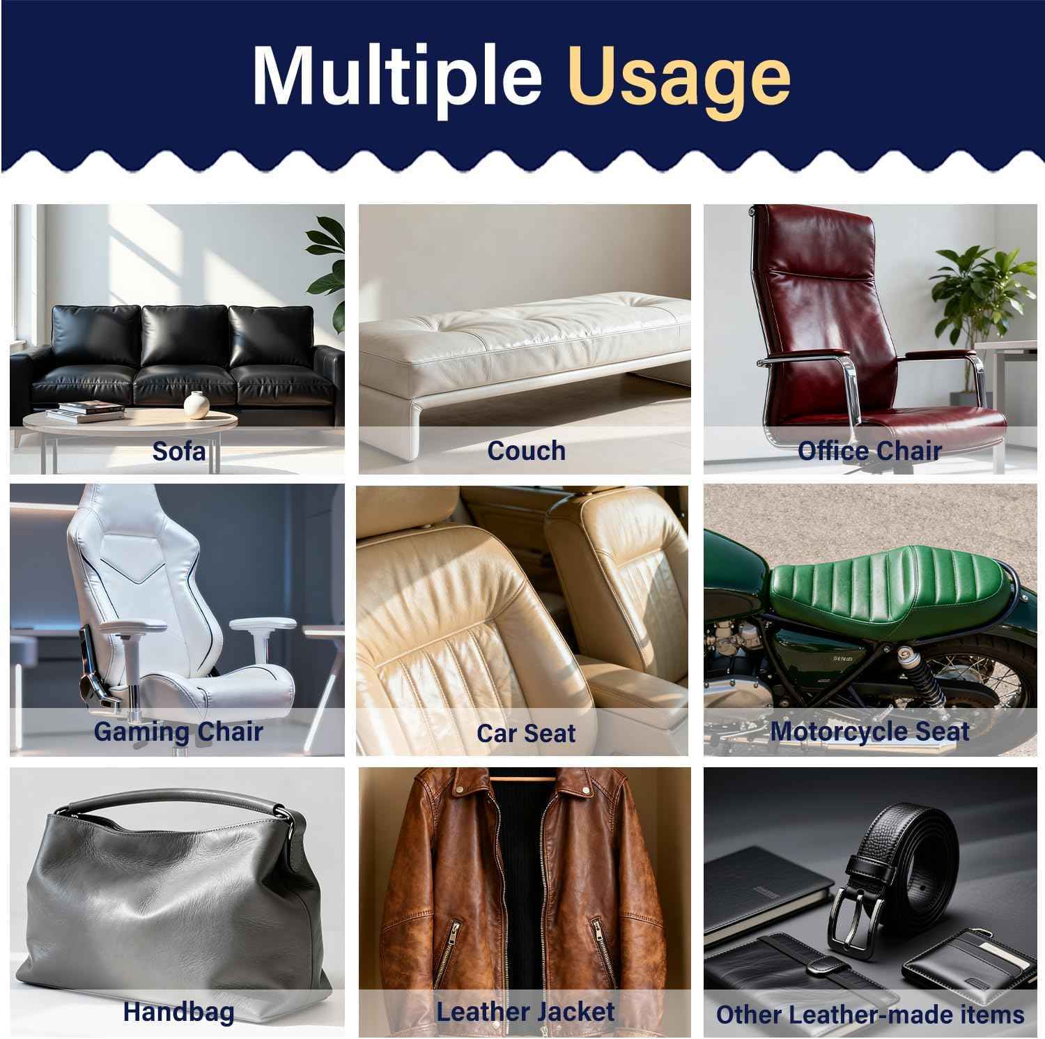 Leather Repair Patch for Furniture - Self Adhesive 3x60 Inch,2 Rolls