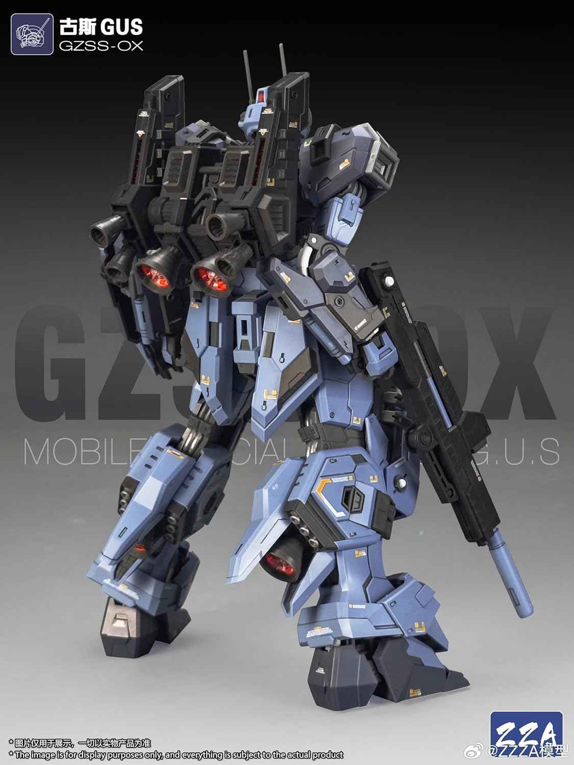 1/100 Scale Model Kits for Adults, ZZA GZSS-Gus, Mecha Model Kit Articulated Figures Assembled Mode