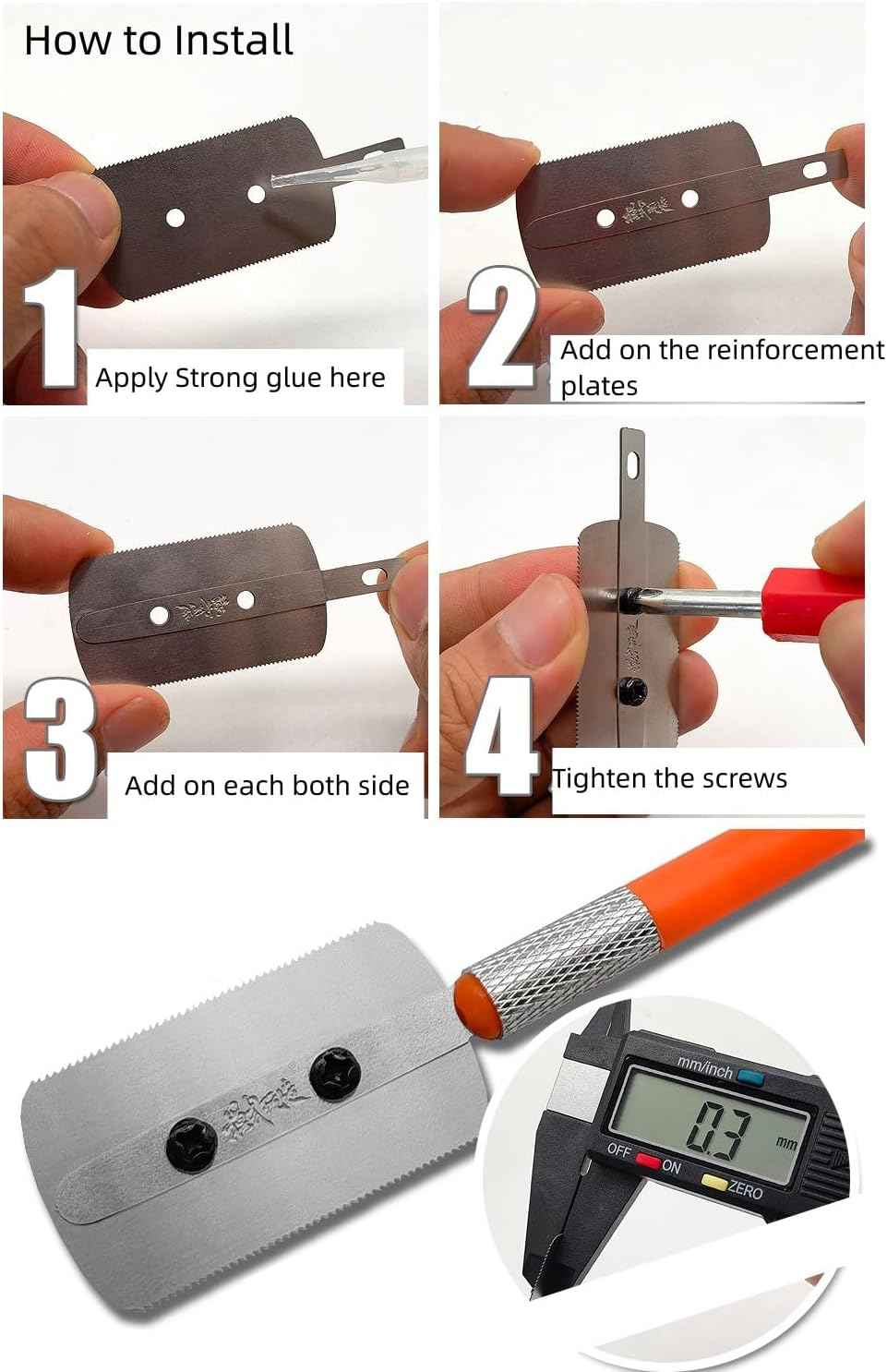 4pcs Irregular Shape Handsaws Mini Hand Saws For Scale Military Model Modification - TTpen