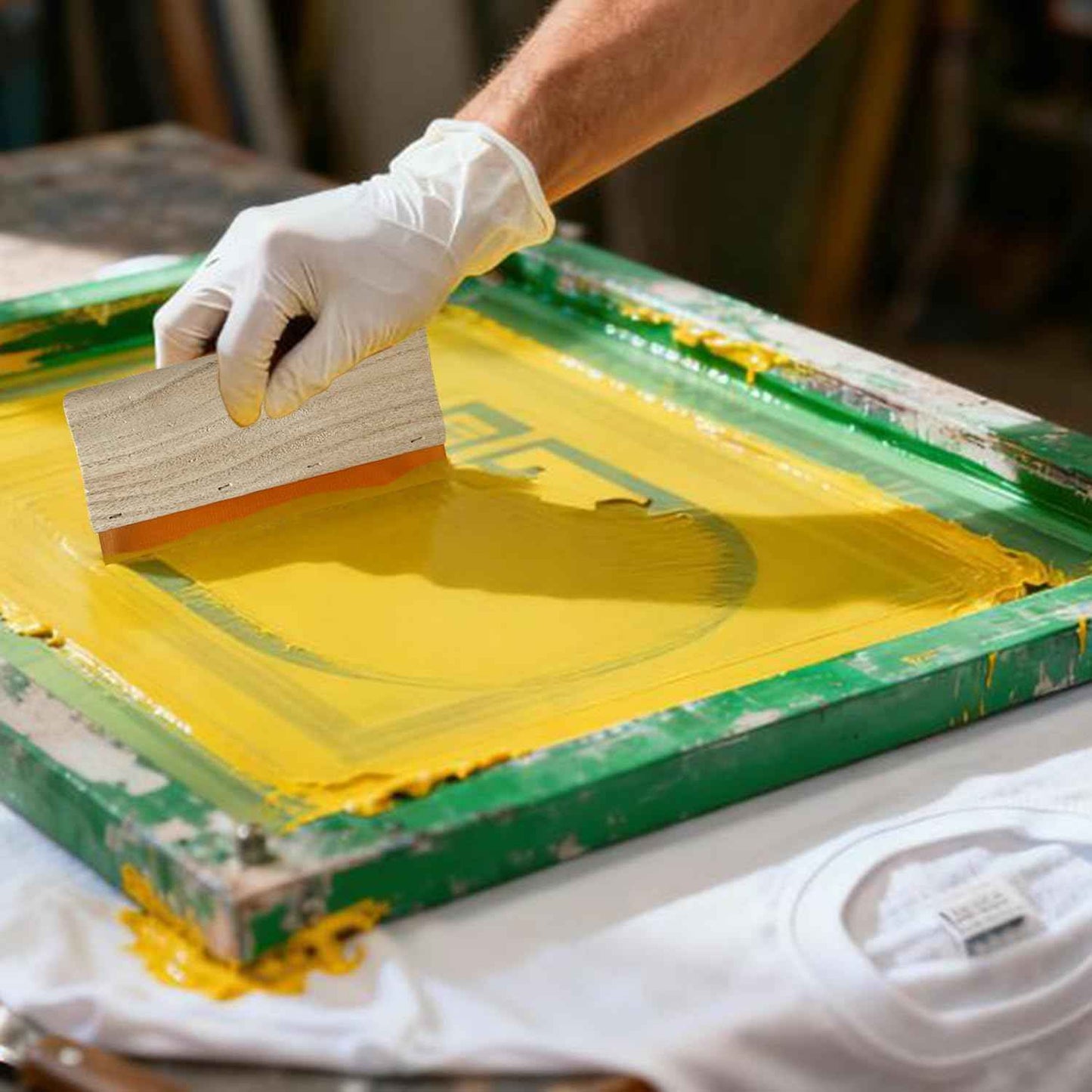 3 Pieces Screen Printing Squeegees - 3 Sizes (5.9/9.4/13.7 Inch)