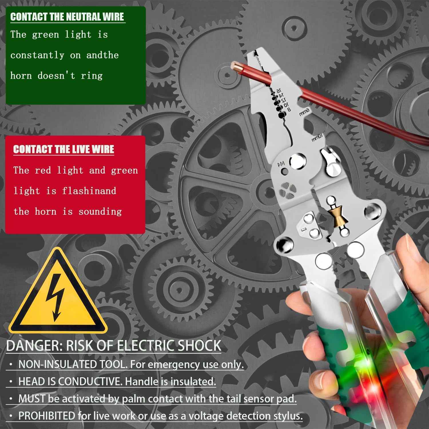 18-in-1 Folding Wire Stripper Pliers Multifunctional Tool